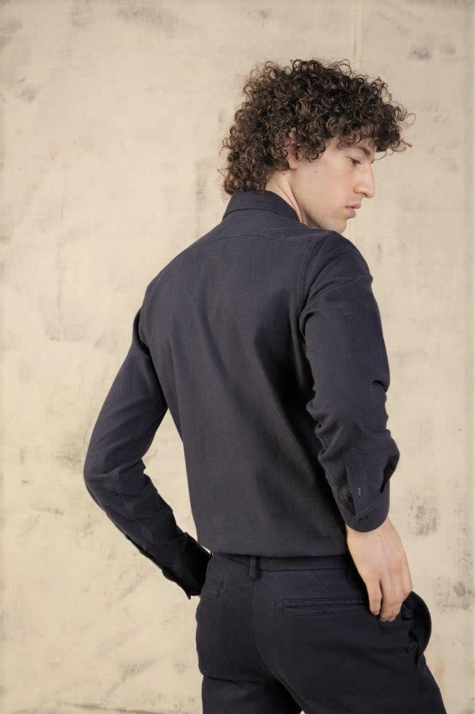 Jagvi Chemise Flanelle Bio Marine