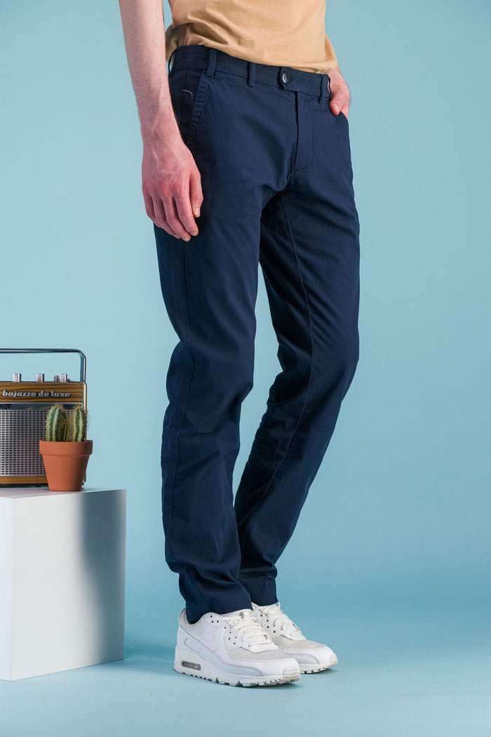 Jagvi City Pant Coton BIO Léger Navy