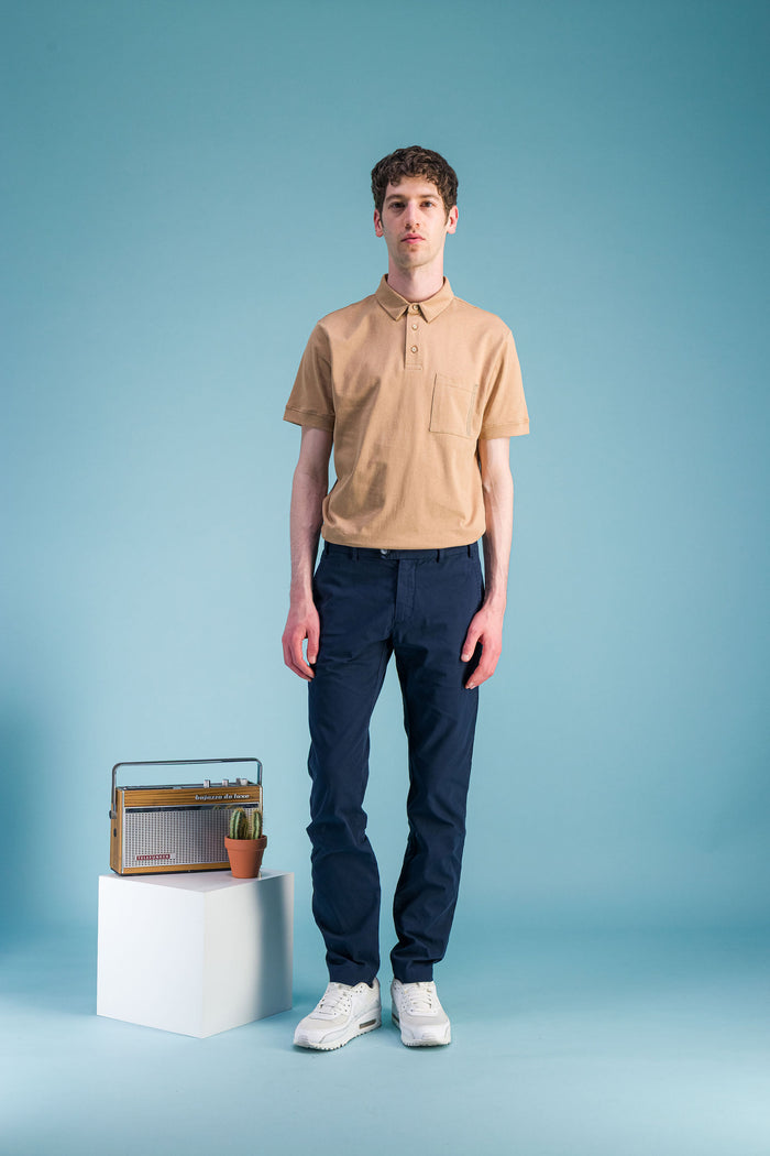 jagvi City pant coton BIO léger navy