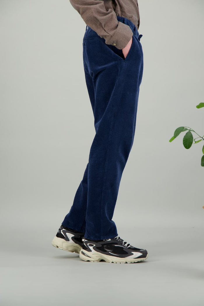 Jagvi City Pant En Velour Bleu