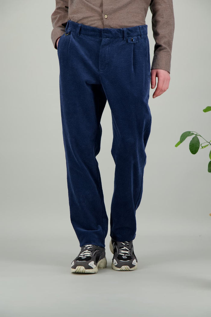 jagvi City pant en velour bleu