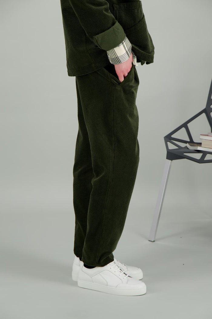 jagvi City pant en velours kaki