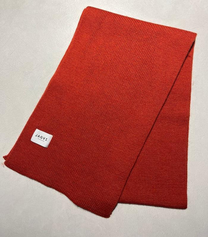 Jagvi Echarpe Laine Merinos Orange Chiné