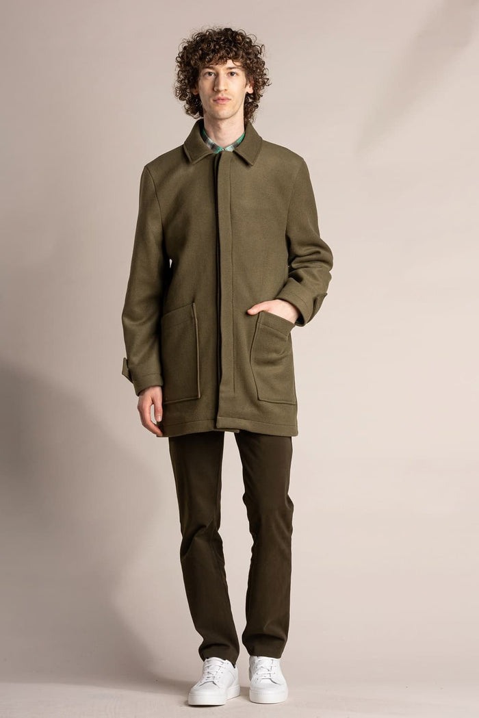 Jagvi Long Manteau En Laine