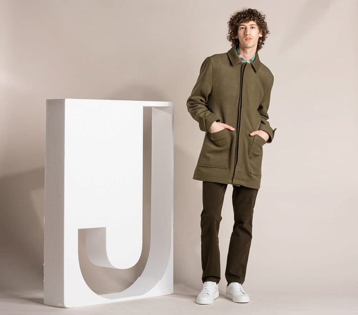 Jagvi Long Manteau En Laine
