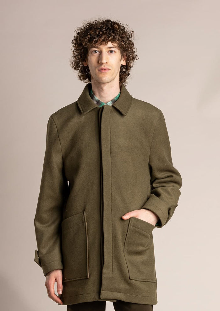 jagvi Long Manteau en Laine