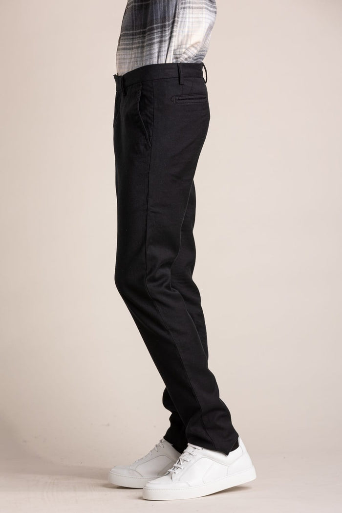 jagvi Pantalon city laine coton stretch noir