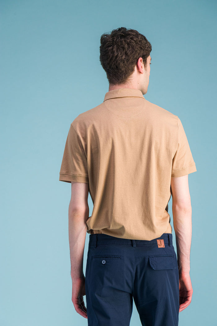Jagvi Polo En Coton Bio Beige