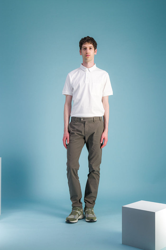 jagvi Polo en coton bio ecru