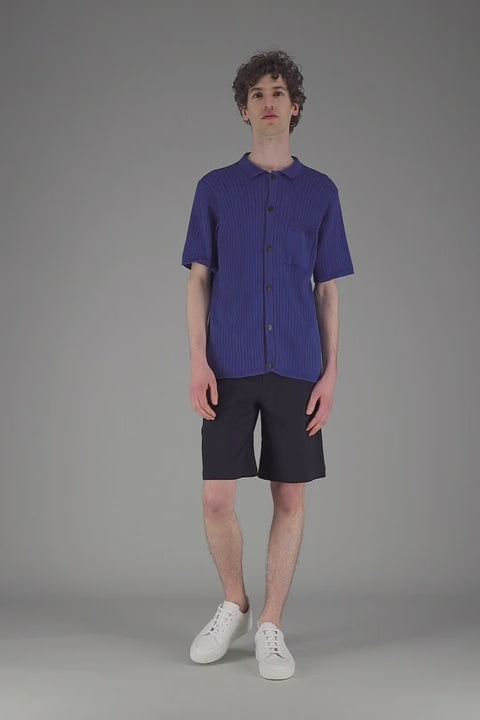 Jagvi Polo Tricoté Bleu