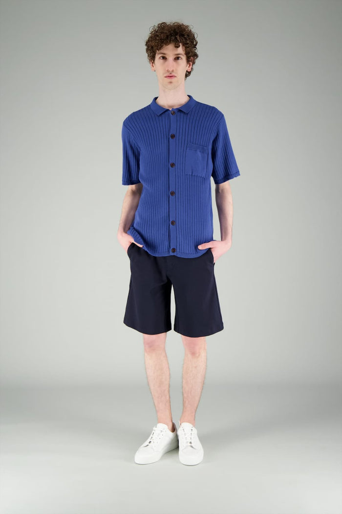Jagvi Polo Tricoté Bleu