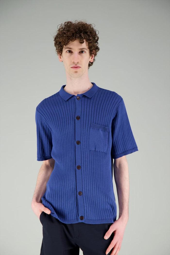 jagvi Polo tricoté bleu