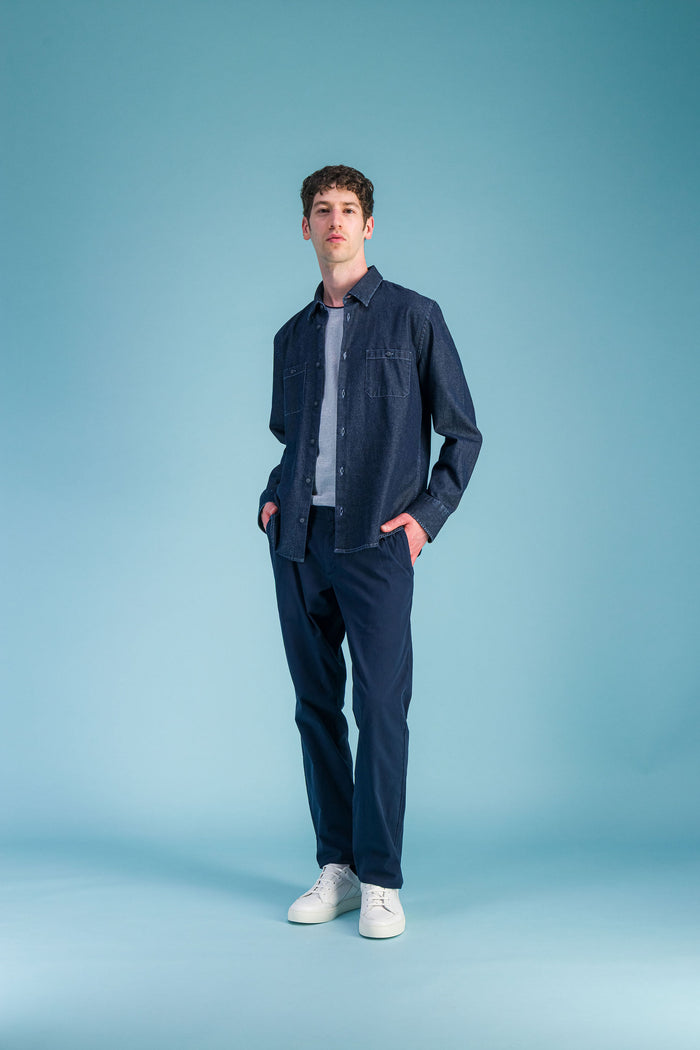 jagvi Surchemise coton stretch denim bio