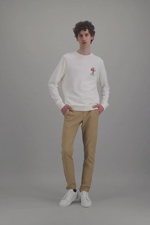 Jagvi Sweat En Coton Bio Japonais Beige