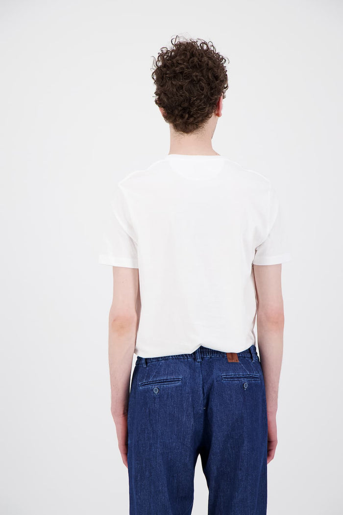Jagvi T Shirt Coton Bio Blanc Rainbow Pixel