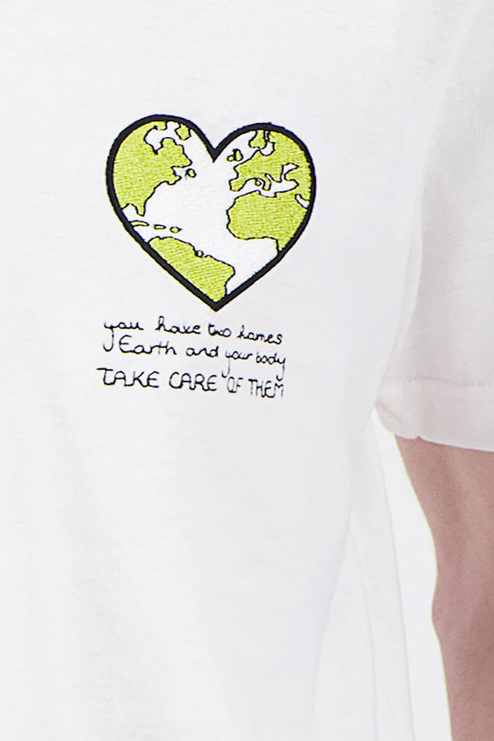Jagvi T Shirt Coton Bio Japonais Acid Green Earth