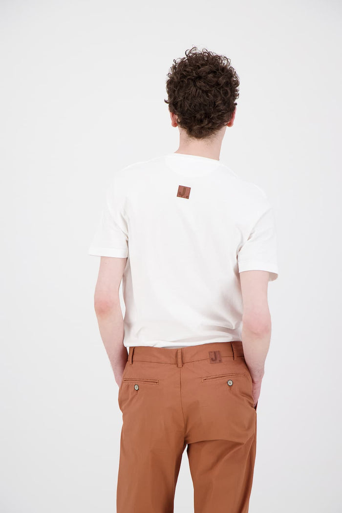Jagvi T Shirt Coton Bio Japonais Beige Earth