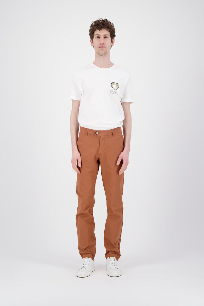 Jagvi T Shirt Coton Bio Japonais Beige Earth