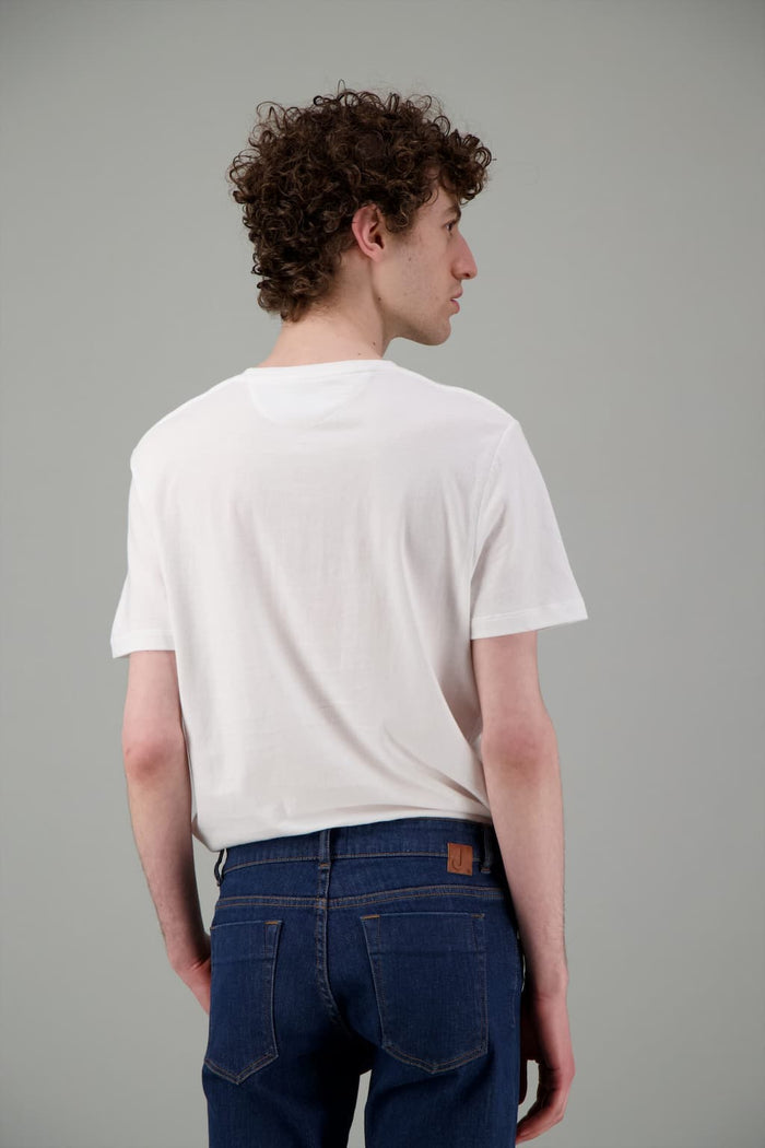 Jagvi T Shirt Coton Bio Japonais Blanc