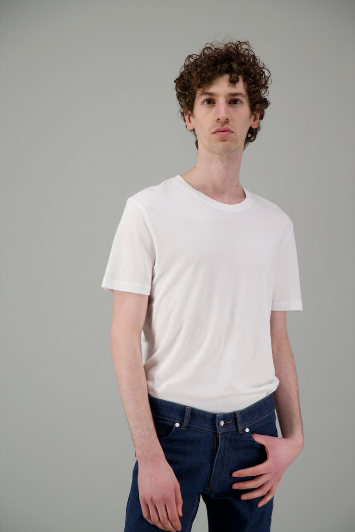 jagvi T Shirt coton bio japonais blanc