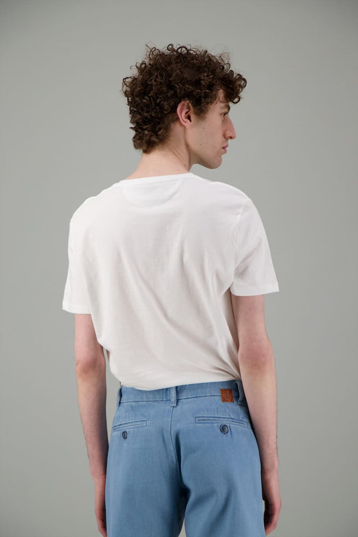 Jagvi T Shirt Coton Bio Japonais Blue Earth