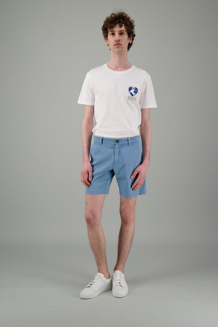 Jagvi T Shirt Coton Bio Japonais Blue Earth
