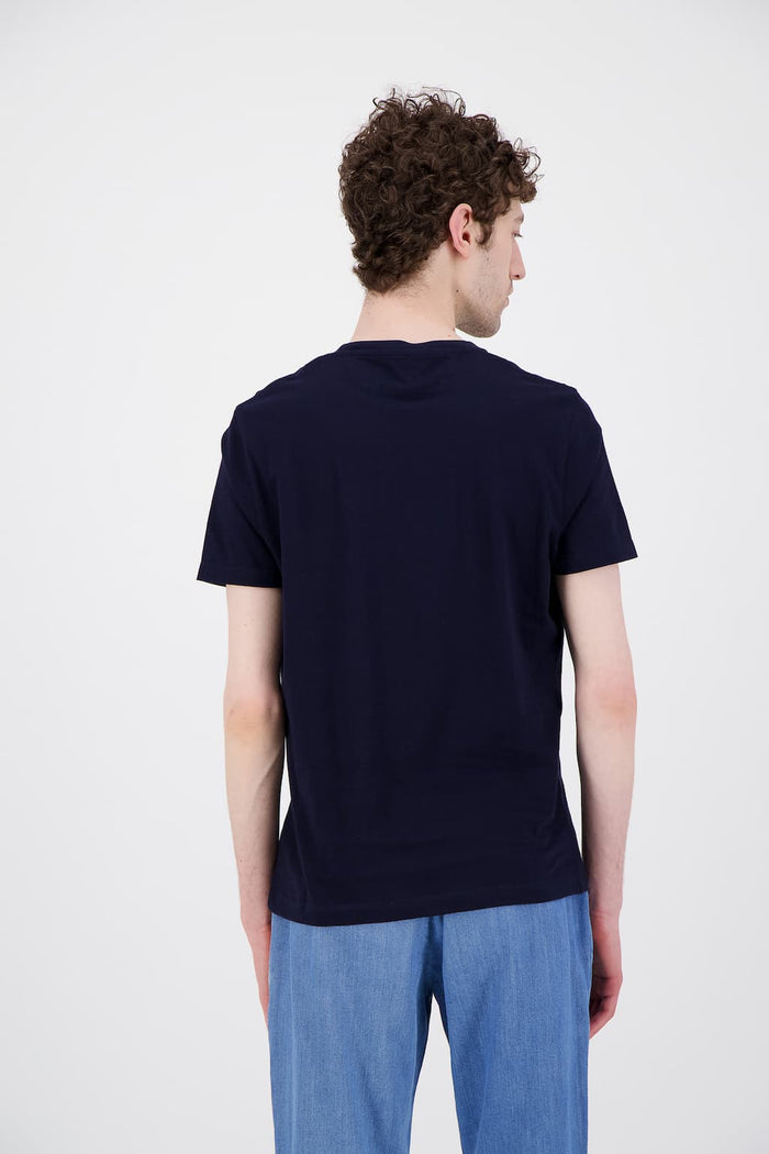 Jagvi T Shirt Marine Coton Bio Rainbow Pixel