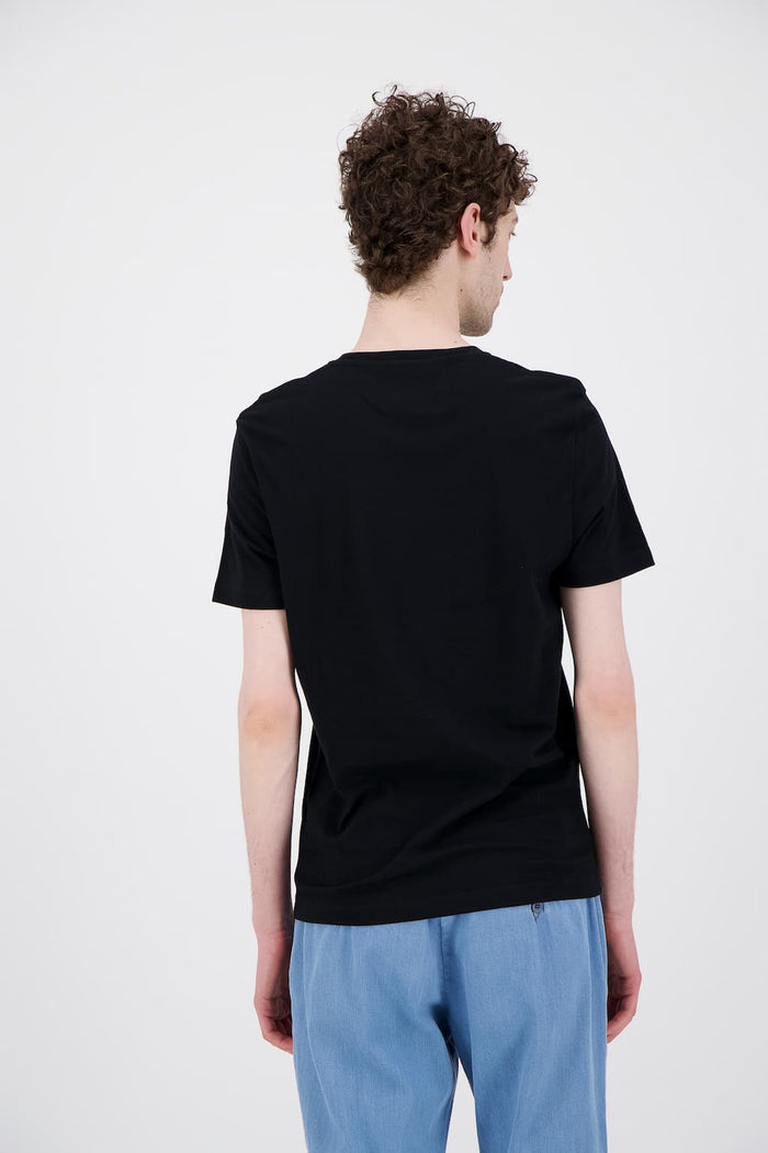 Jagvi T Shirt Noir Coton Bio Red Earth