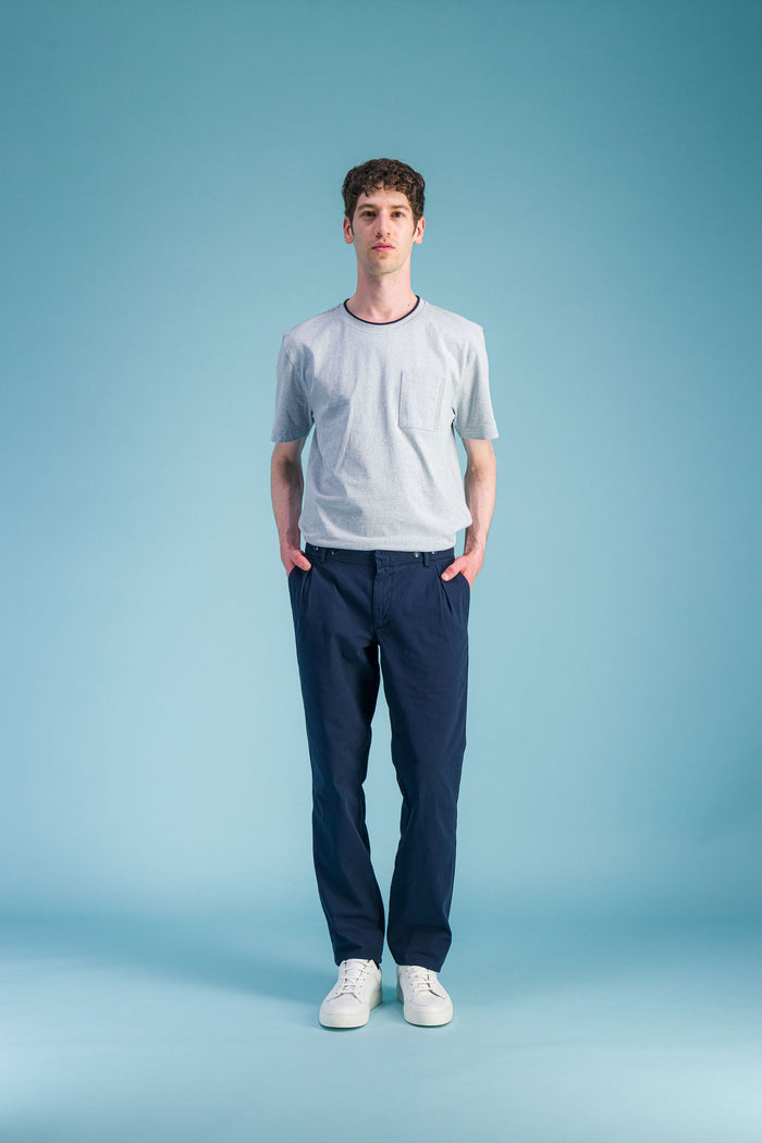 jagvi T Shirt "premium" coton bio japonais bleu ciel