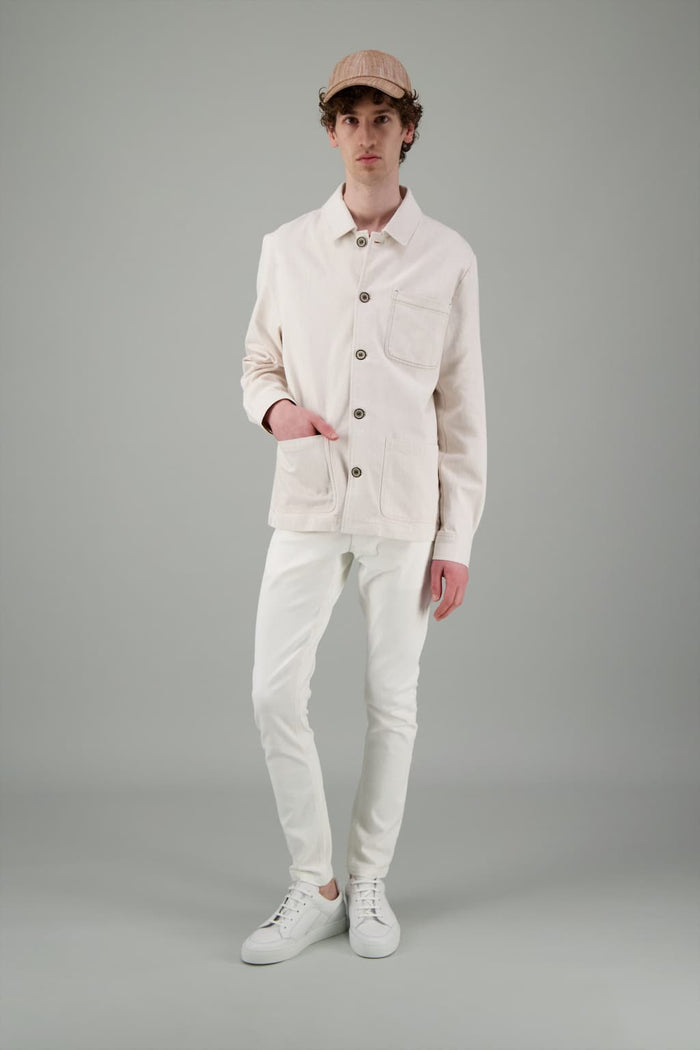 Jagvi Veste Blouse De Travail Beige