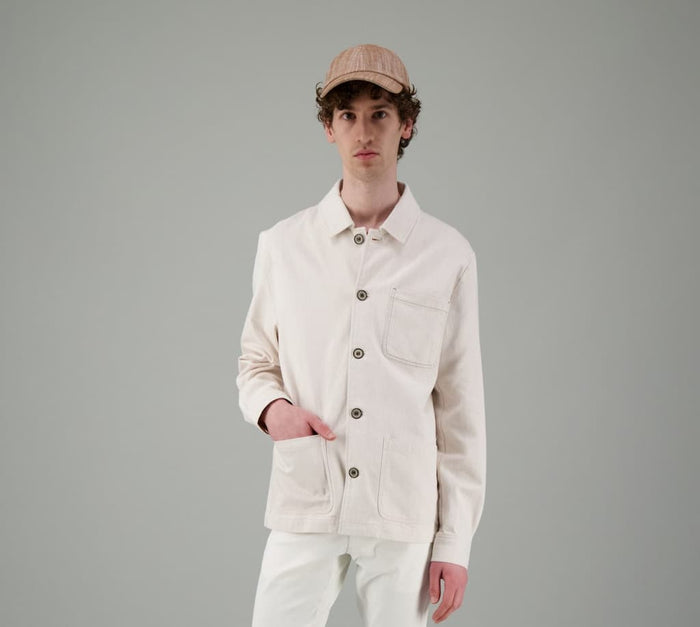 Jagvi Veste Blouse De Travail Beige