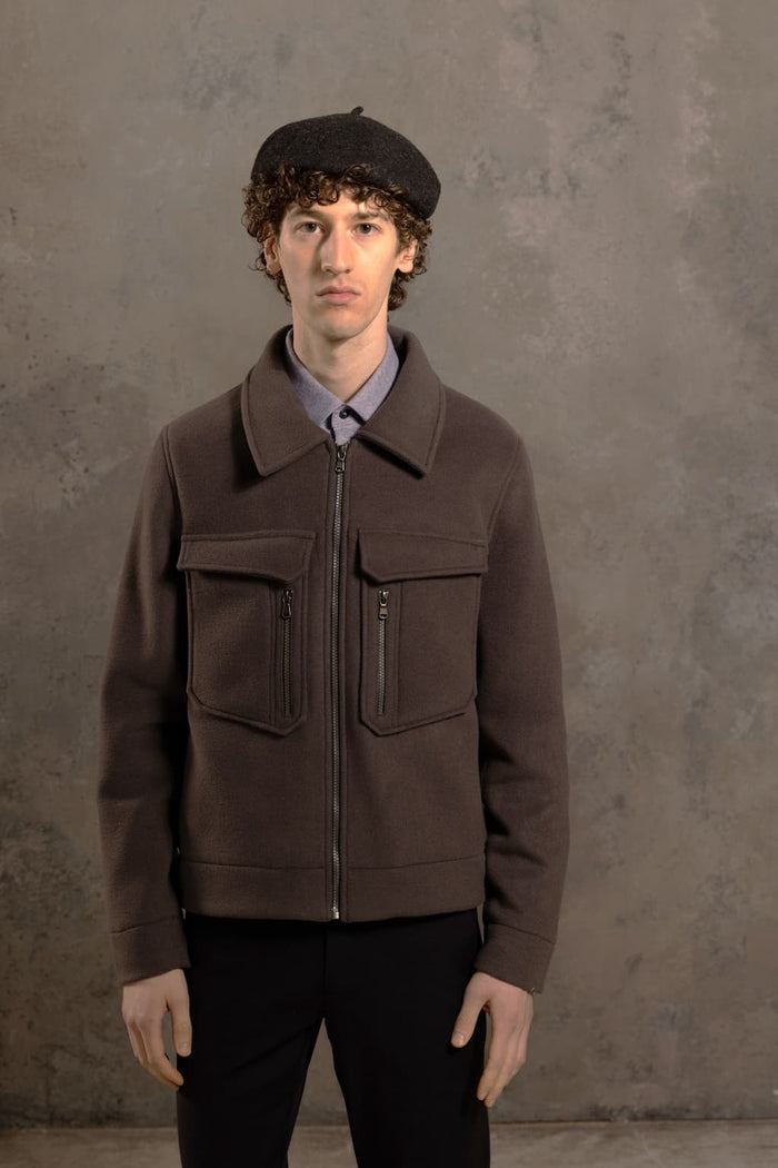 Jagvi Veste En Laine Gris