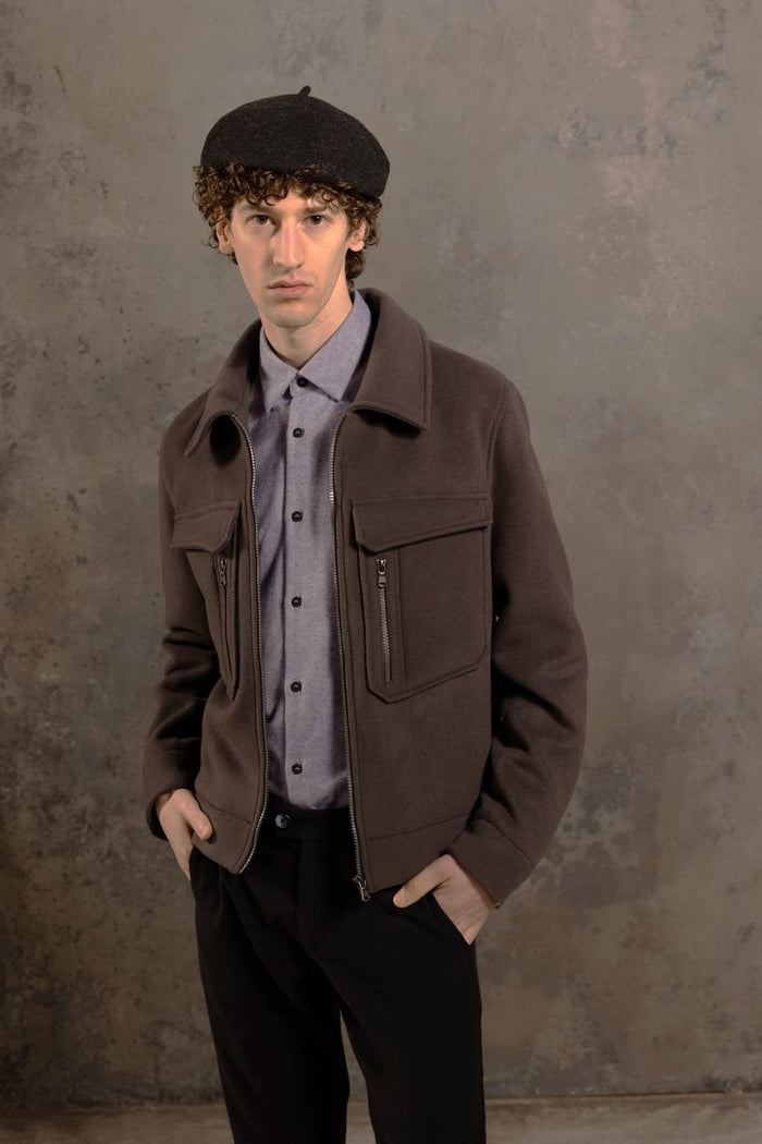 jagvi Veste en Laine Gris