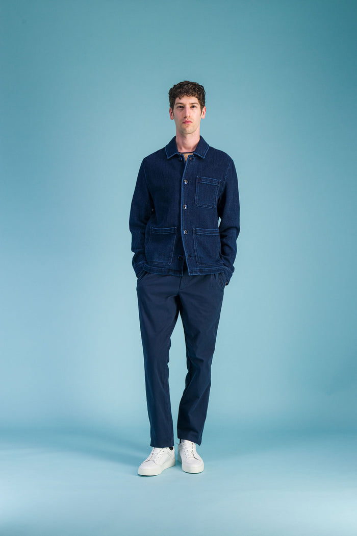Jagvi Veste Workwear Denim Japonais