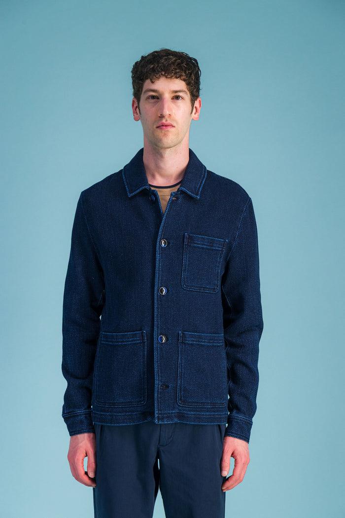 Jagvi Veste Workwear Denim Japonais