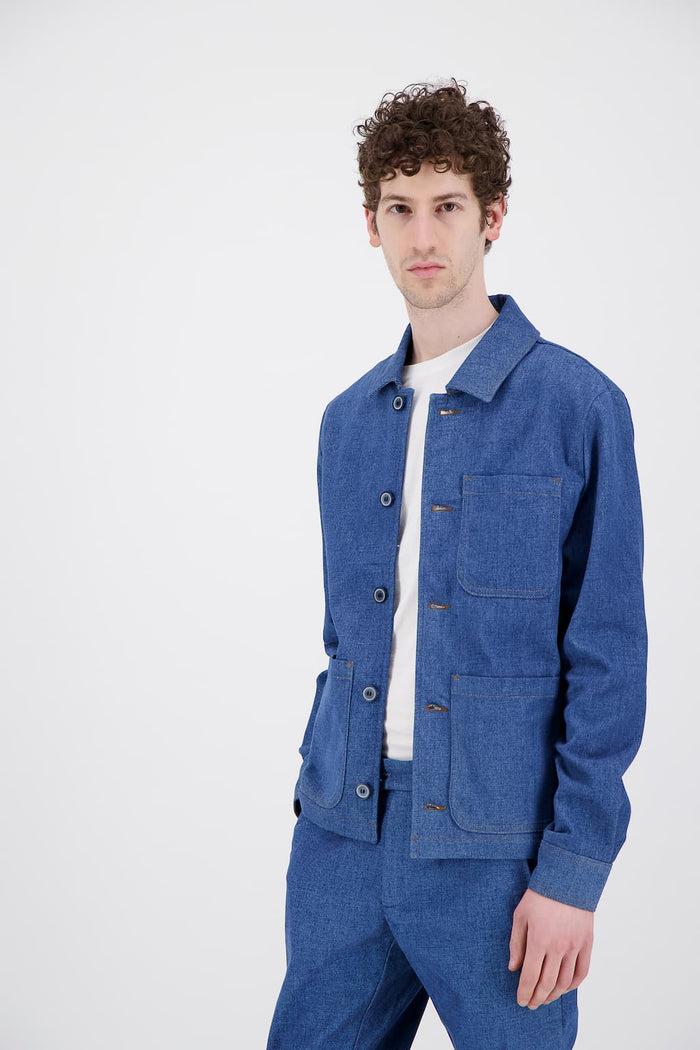 Jagvi Veste Workwear Denim Japonais