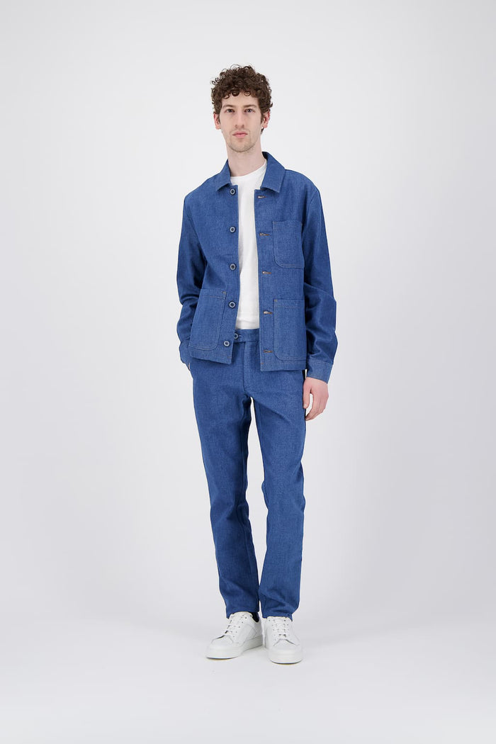 Jagvi Veste Workwear Denim Japonais