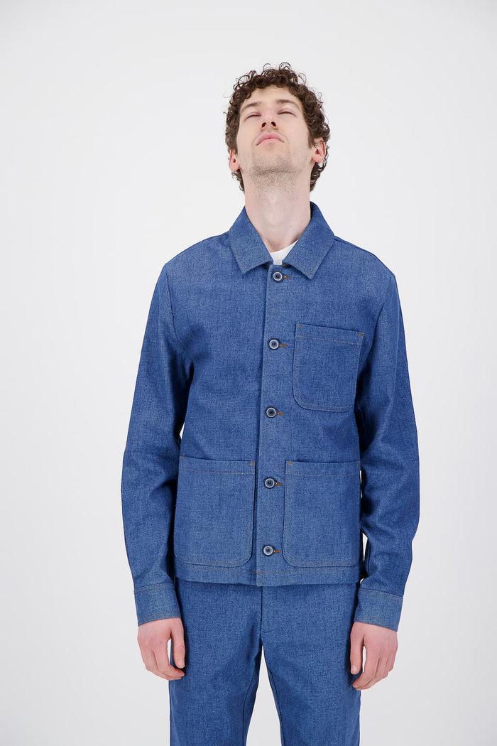 jagvi Veste Workwear Denim japonais