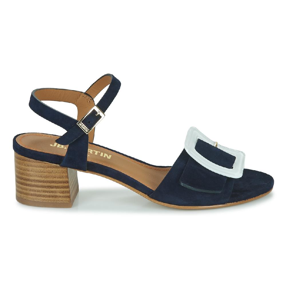 Jb Martin ELIANE CHEVRE VELOURS MARINE