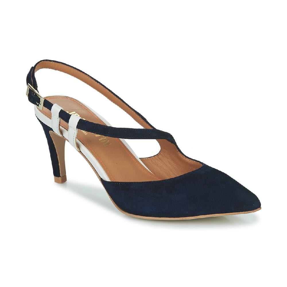 jb martin ESMEE Chèvre velours marine / craie