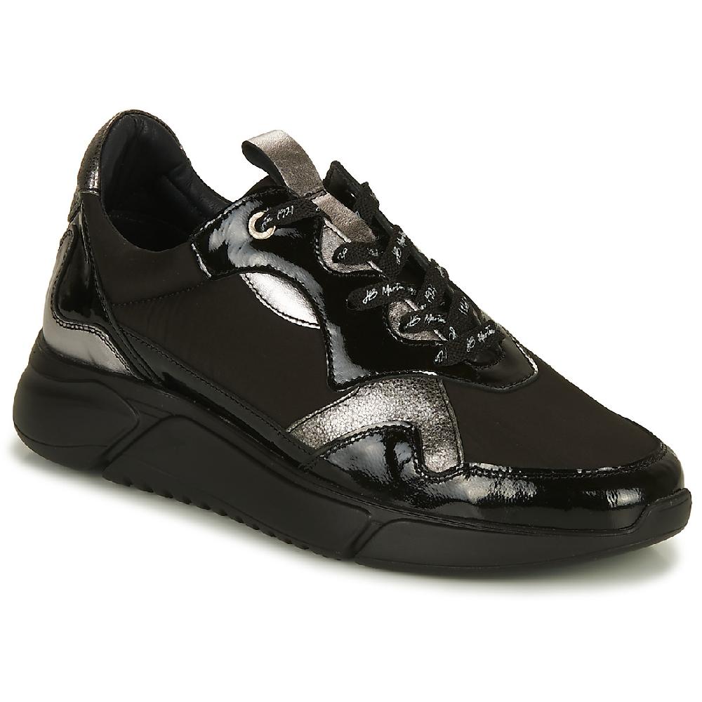 jb martin FADO TOILE NOIR / CUIR NOIR