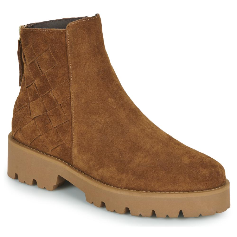 jb martin FLASH Croûte de cuir tressé camel