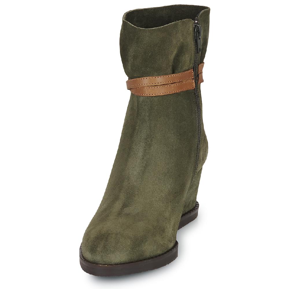 Jb Martin LOUISA CROUTE VELOURS KAKI