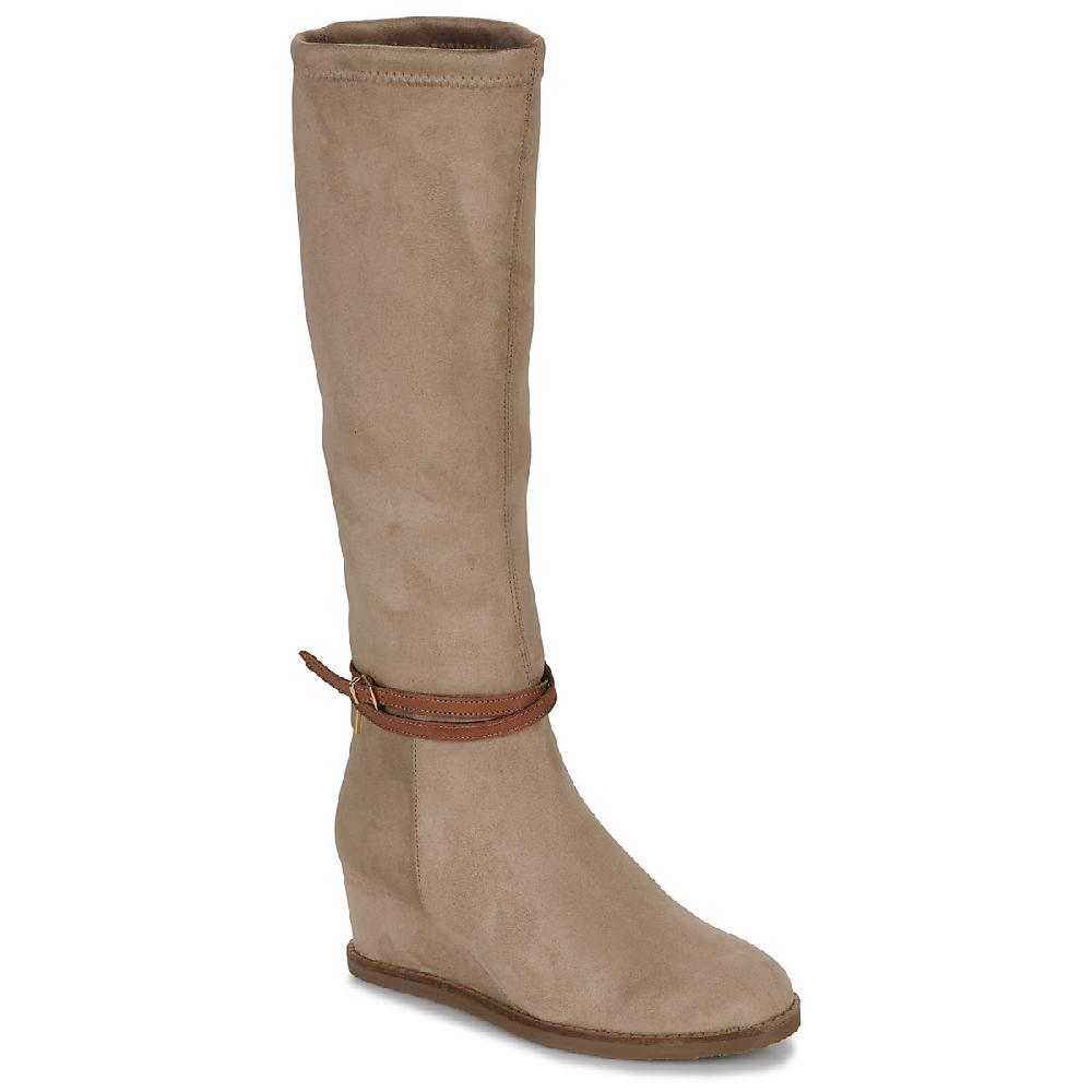 jb martin LOUVE TOILE SUEDE STRETCH BEIGE