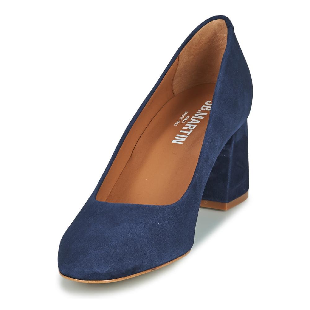 Jb Martin TAMARA CHEVRE VELOURS MARINE