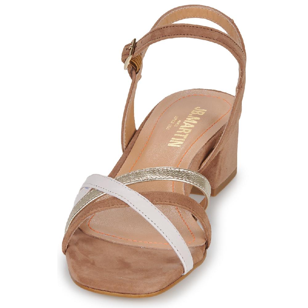 Jb Martin VICTORIA Velours Camel / Or / Craie