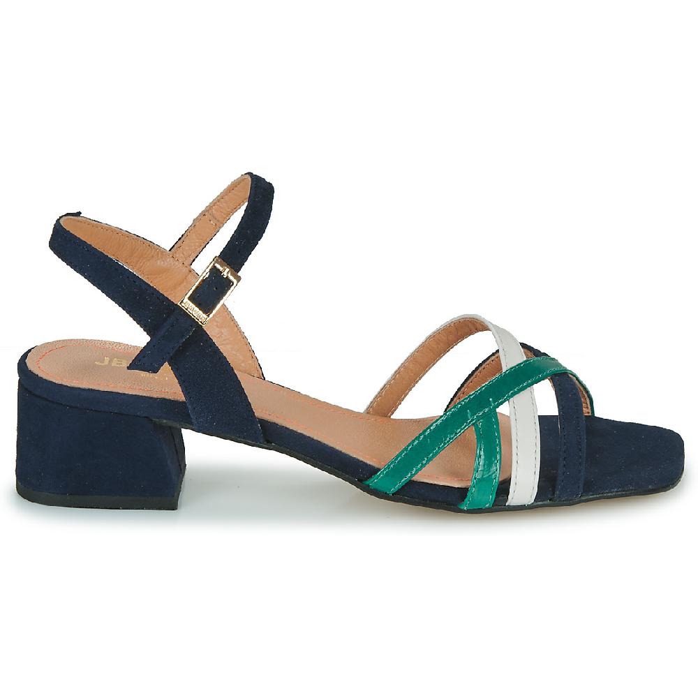 Jb Martin VICTORIA VELOURS MARINE / CRAIE / EMERAUDE