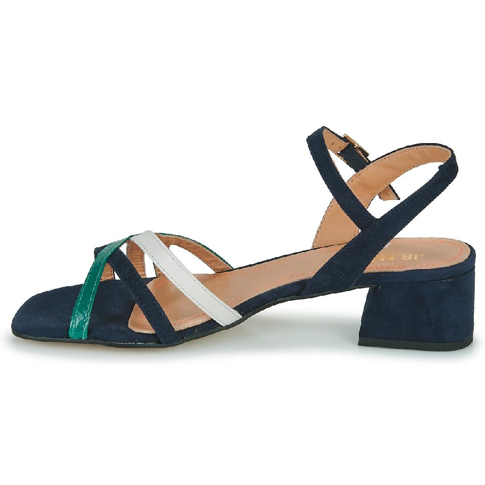 Jb Martin VICTORIA VELOURS MARINE / CRAIE / EMERAUDE