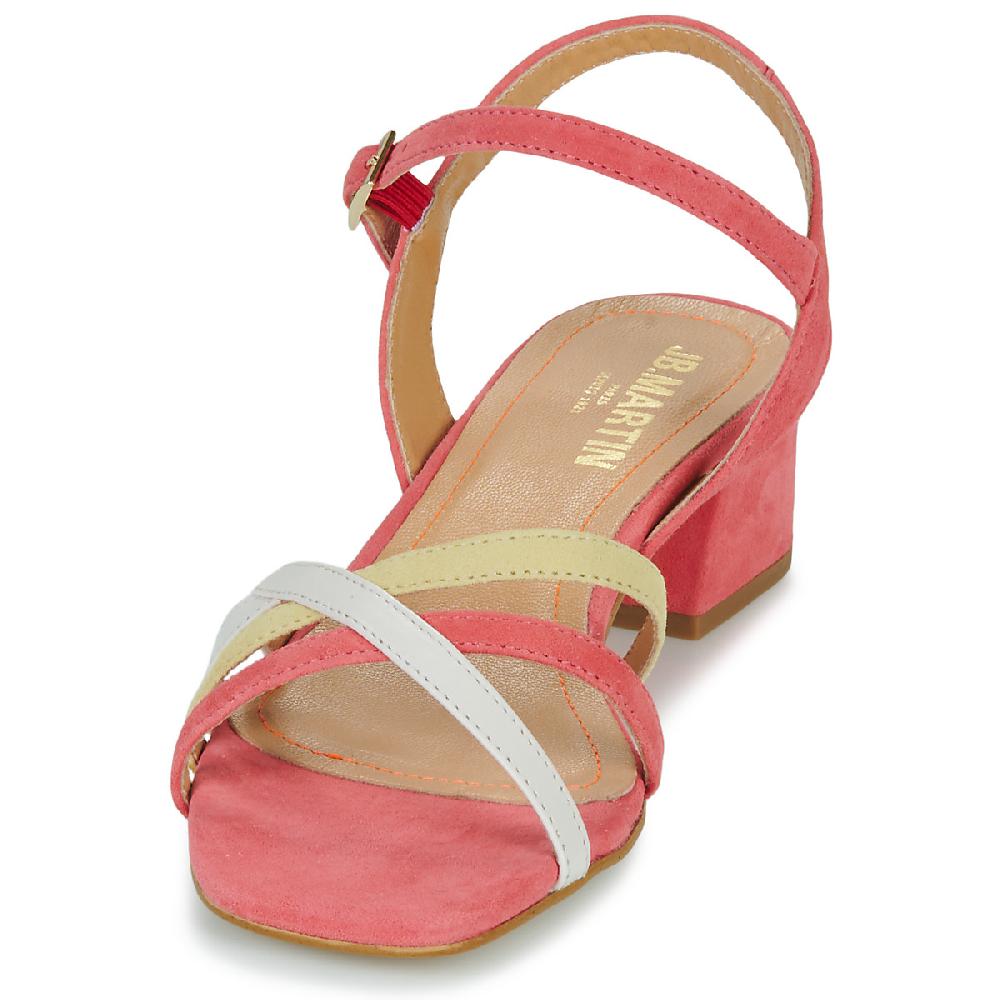 Jb Martin VICTORIA VELOURS ROSE / JAUNE / CRAIE