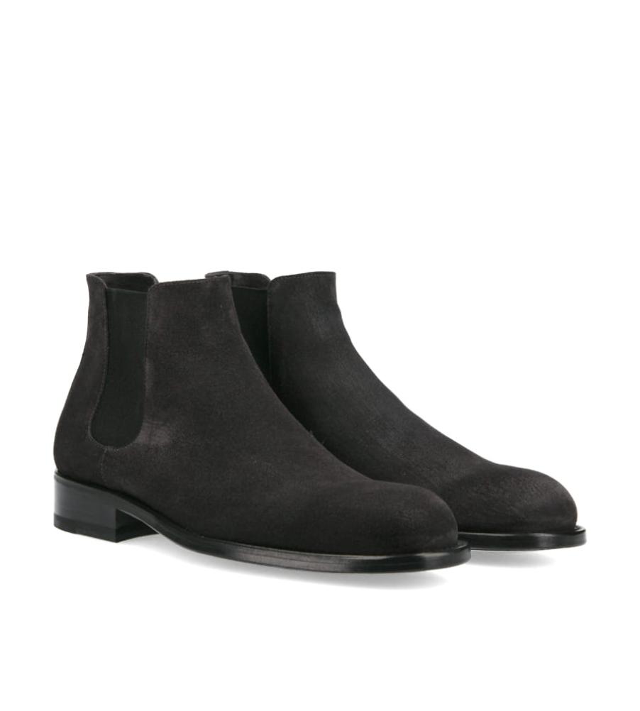 Jean Baptiste Rautureau Axel Boot Chelsea En Cuir Suède Gris